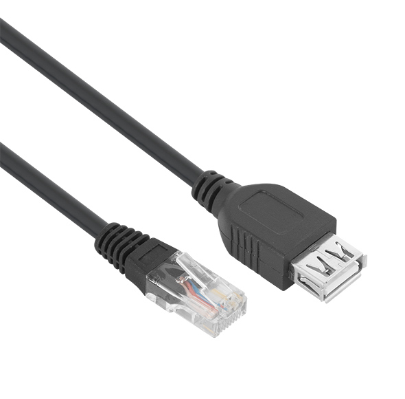 USB A 2.0 F/RJ45 M